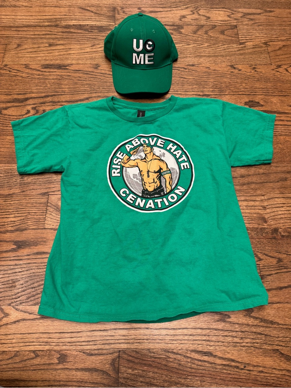 John Cena WWE Cenation Youth Large T-Shirt & Adjustable Hat Set